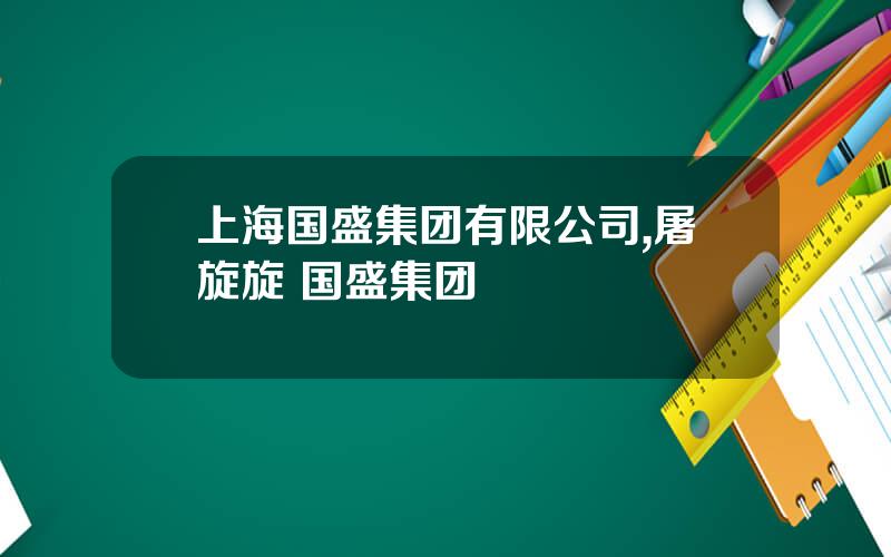 上海国盛集团有限公司,屠旋旋 国盛集团